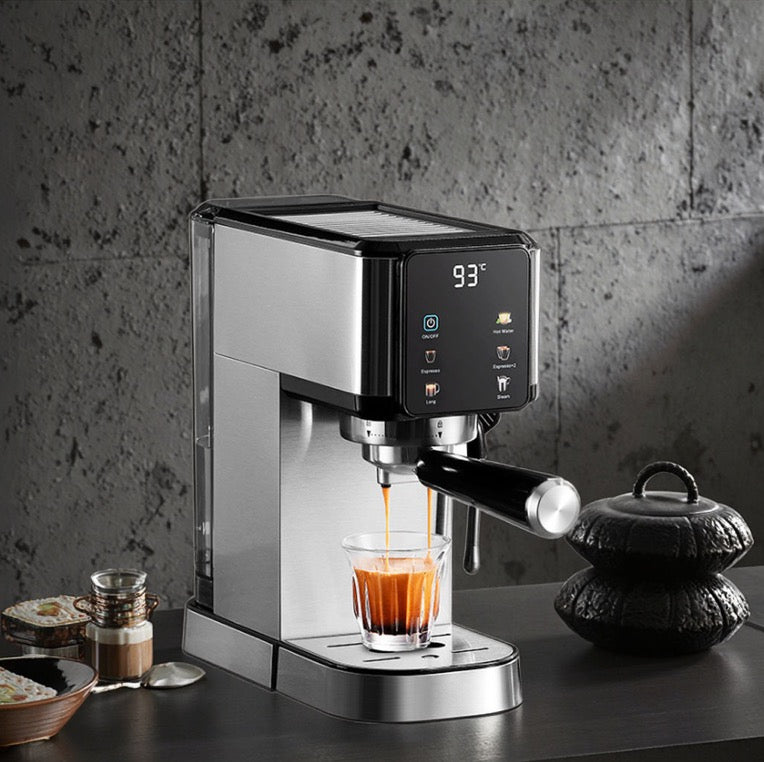 Small Household Espresso Steam Coffee Machine Semi-Automatic High-Pressure Extraction for Cross-Border Export Electric