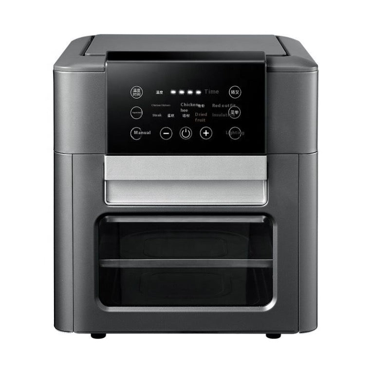 New Smart Home Electric Oven Large-Capacity Visual Air Fryer Stainless Steel Multi-Function for Cars and Household Use
