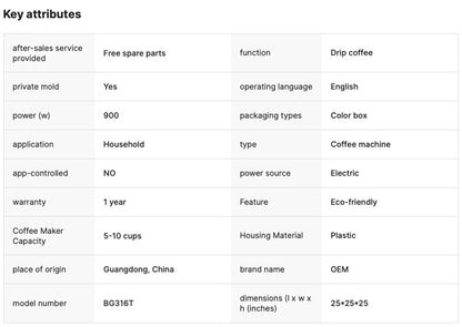All-In-One Dual-Purpose Smart Coffee Maker Fully Automatic Cross-Border Supply American Drip Grinding Freshly Ground Bean Powder