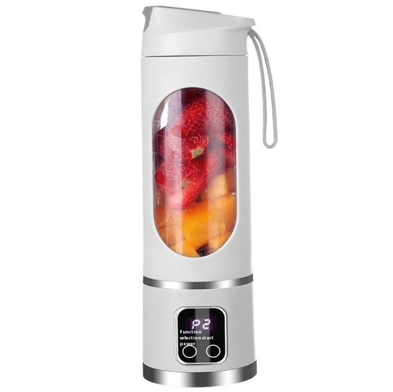 Cross-Border Portable Juicer 12 Stainless Steel Knives USB Rechargeable Household Crushed Ice Juice Cup for Outdoor Activities