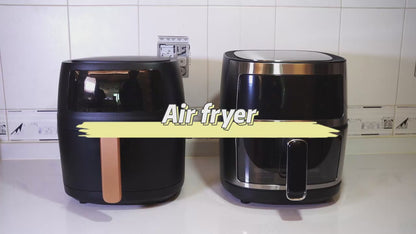 Modern 6L Square Visual Air Fryer Automatic Power-Off & Digital Control Household Multifunctional Electric Fryer Made of Plastic